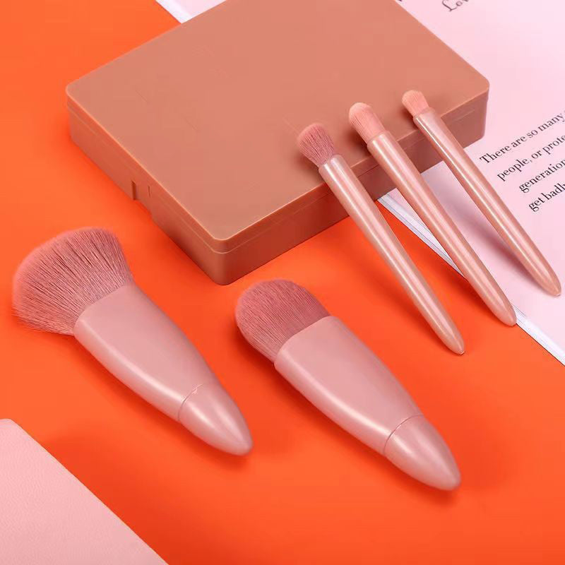 Portable Cosmetic Brush With Mirror Imported
