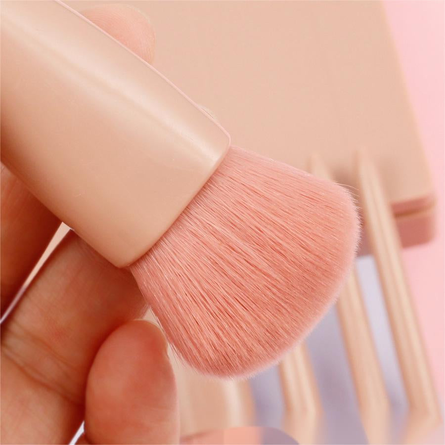 Portable Cosmetic Brush With Mirror Imported